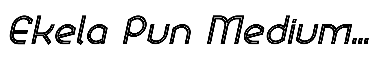 Ekela Pun Medium Italic